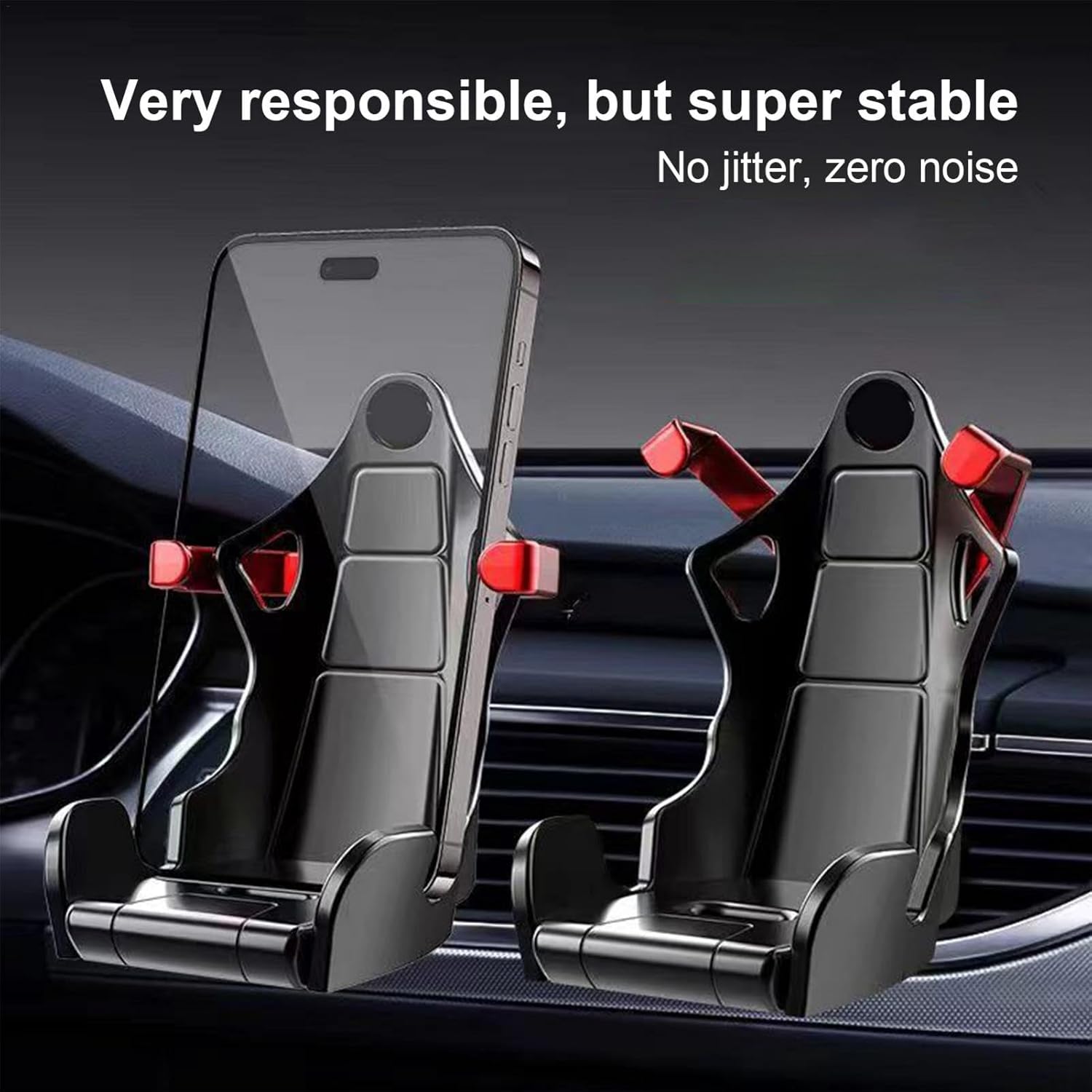 Gaming Seat Phone Holder | Racing Seat Phone Holder | Racing Simulator Cockpit Phone Holder | Racing Seat Phone Holder | Racing Chair Phone Mount for Car | Racing Seat Smartphone Mount