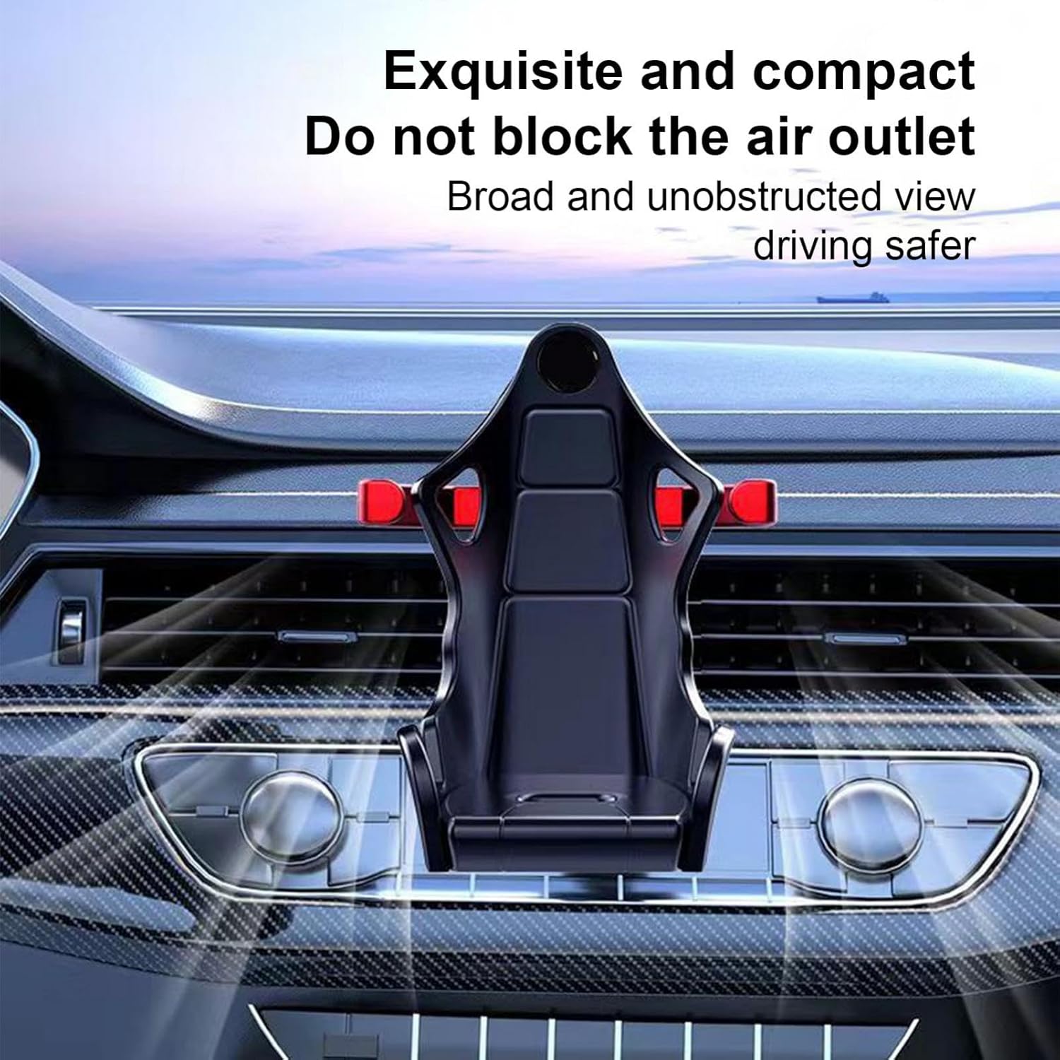 Gaming Seat Phone Holder | Racing Seat Phone Holder | Racing Simulator Cockpit Phone Holder | Racing Seat Phone Holder | Racing Chair Phone Mount for Car | Racing Seat Smartphone Mount
