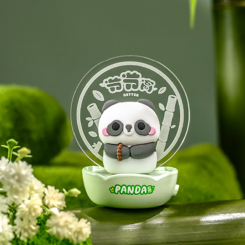 SUNNIFA Panda Night Light - Cute Night Light Bedside Lamp, LED Panda Novelty Lamp | Portable Room Decor Battery Operated Night Light Table, Rechargeable Panda Lamp, Decoration for Boys Girls