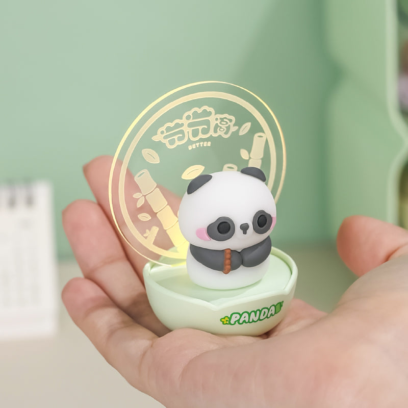 SUNNIFA Panda Night Light - Cute Night Light Bedside Lamp, LED Panda Novelty Lamp | Portable Room Decor Battery Operated Night Light Table, Rechargeable Panda Lamp, Decoration for Boys Girls